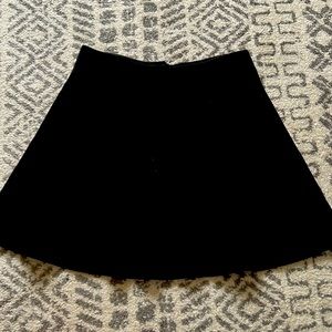 LOFT black a-line skirt- size medium
